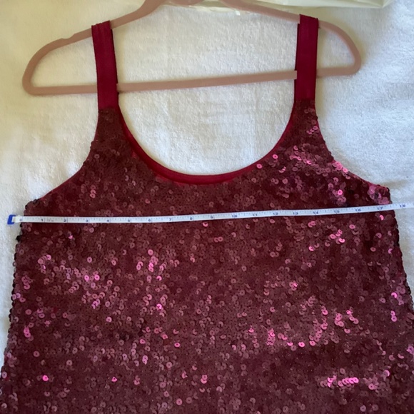 Theory Silk Sequins Party Dress Magenta SZ 10 - Picture 15 of 16